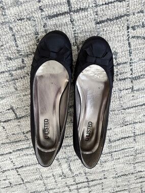 Unlisted Black Satin Bow Little Heel